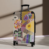 Suitcase Abstract Folk Art