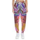 Athletic Joggers Abstract Folk Art