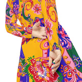 Women's Long Sleeve Dance Dress (AOP)