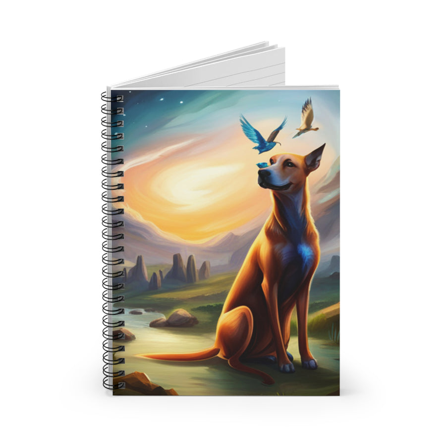 Spiral Notebook - Ruled Line A Rhodesian Ridgeback Dreaming
