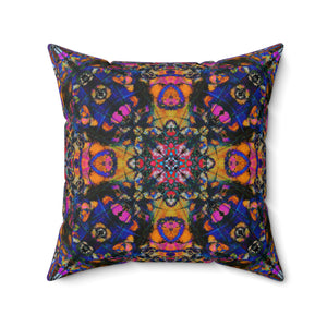 Mandala Spun Polyester Square Pillow