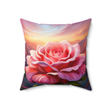 Single Blooming Rose Fantasy Pillow