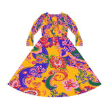 Women's Long Sleeve Dance Dress (AOP)