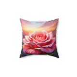 Single Blooming Rose Fantasy Pillow