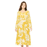 Women's Long Sleeve Dance Dress Art Design
