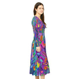 Women's Long Sleeve Dance Dress (AOP)