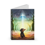 Spiral Notebook - Ruled Line A Dachshund Waiting For Snowfall