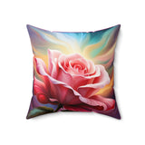 Single Blooming Rose Fantasy Pillow