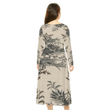 Women's Long Sleeve Dance Dress