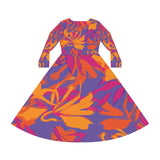 Women's Long Sleeve Dance Dress (AOP)