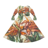 Women's Long Sleeve Dance Dress