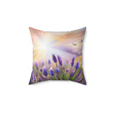 Lavender Flowers Fantasy Painting Pillows in 4 Sizes