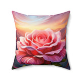 Single Blooming Rose Fantasy Pillow