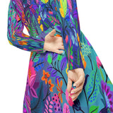 Women's Long Sleeve Dance Dress (AOP)