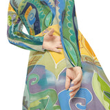 Women's Long Sleeve Dance Dress Graphic Nature Art Design