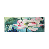 Light Fashion Scarf, Lotus Flower, Custom Print Design