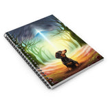 Spiral Notebook - Ruled Line A Dachshund Waiting For Snowfall