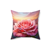 Single Blooming Rose Fantasy Pillow