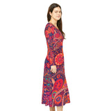 Women's Long Sleeve Dance Dress (AOP)