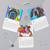 Calendar (2024) Colorful Dogs