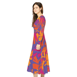 Women's Long Sleeve Dance Dress (AOP)
