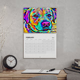 Calendar (2024) Colorful Dogs