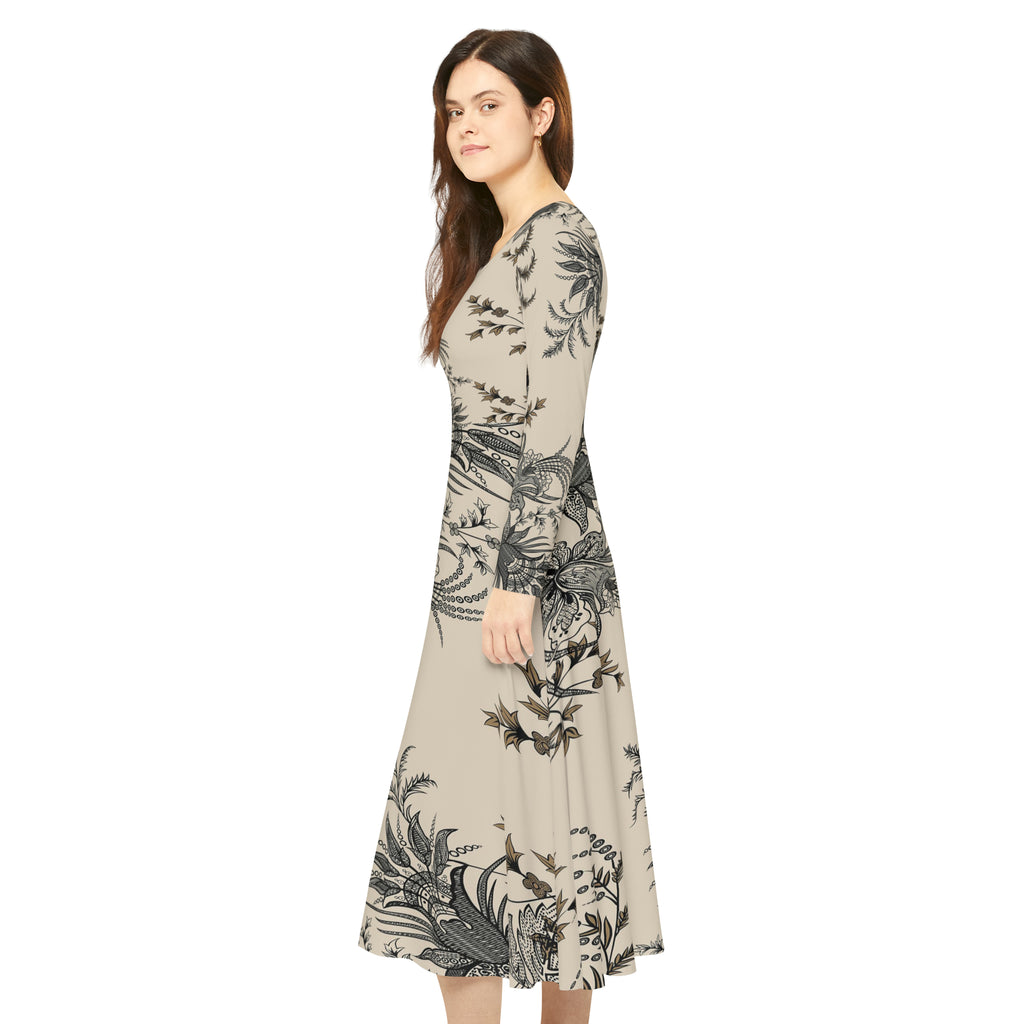 Women's Long Sleeve Dance Dress
