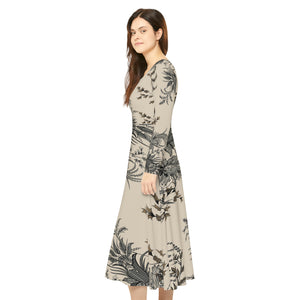 Women's Long Sleeve Dance Dress
