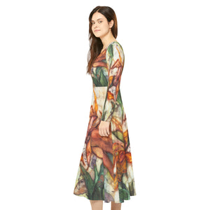 Women's Long Sleeve Dance Dress