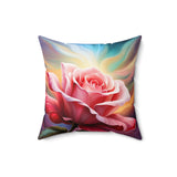 Single Blooming Rose Fantasy Pillow