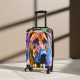 Suitcase Rhodesian Ridgeback Watercolor Art