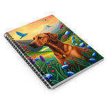 Spiral Notebook - Ruled Line a Rhodesian Ridgeback's Imagination