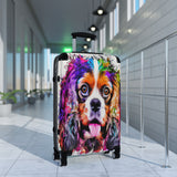 Suitcase Watercolor King Charles Spaniel
