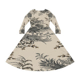 Women's Long Sleeve Dance Dress