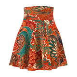 Women's Skater Skirt Tropical Sunset Custom Art Design