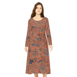 Women's Long Sleeve Dance Dress (AOP)