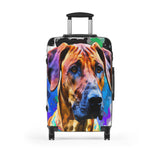 Suitcase Rhodesian Ridgeback Watercolor Art