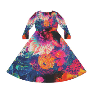 Women's Long Sleeve Dance Dress (AOP)