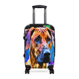 Suitcase Rhodesian Ridgeback Watercolor Art
