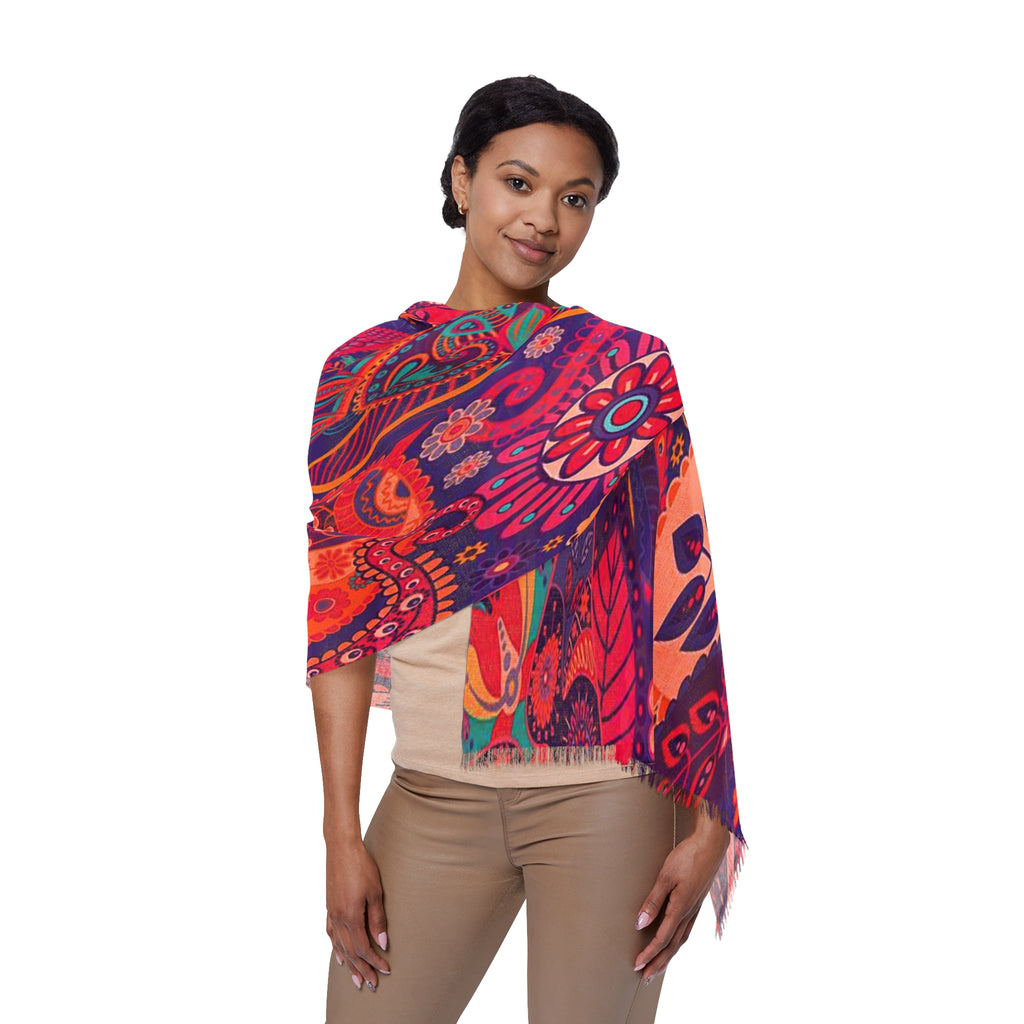 Light Fashion Scarf, Custom Print, Gift for Her