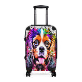 Suitcase Watercolor King Charles Spaniel