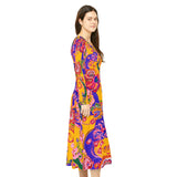 Women's Long Sleeve Dance Dress (AOP)