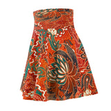 Women's Skater Skirt Tropical Sunset Custom Art Design