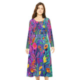 Women's Long Sleeve Dance Dress (AOP)