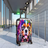 Suitcase Watercolor King Charles Spaniel