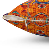 Exotic Design Spun Polyester Square Pillow 4 Sizes