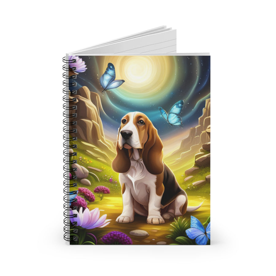Spiral Notebook - Ruled Line Basset Hound Dream
