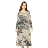 Women's Long Sleeve Dance Dress