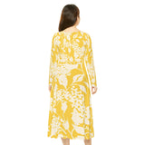 Women's Long Sleeve Dance Dress Art Design