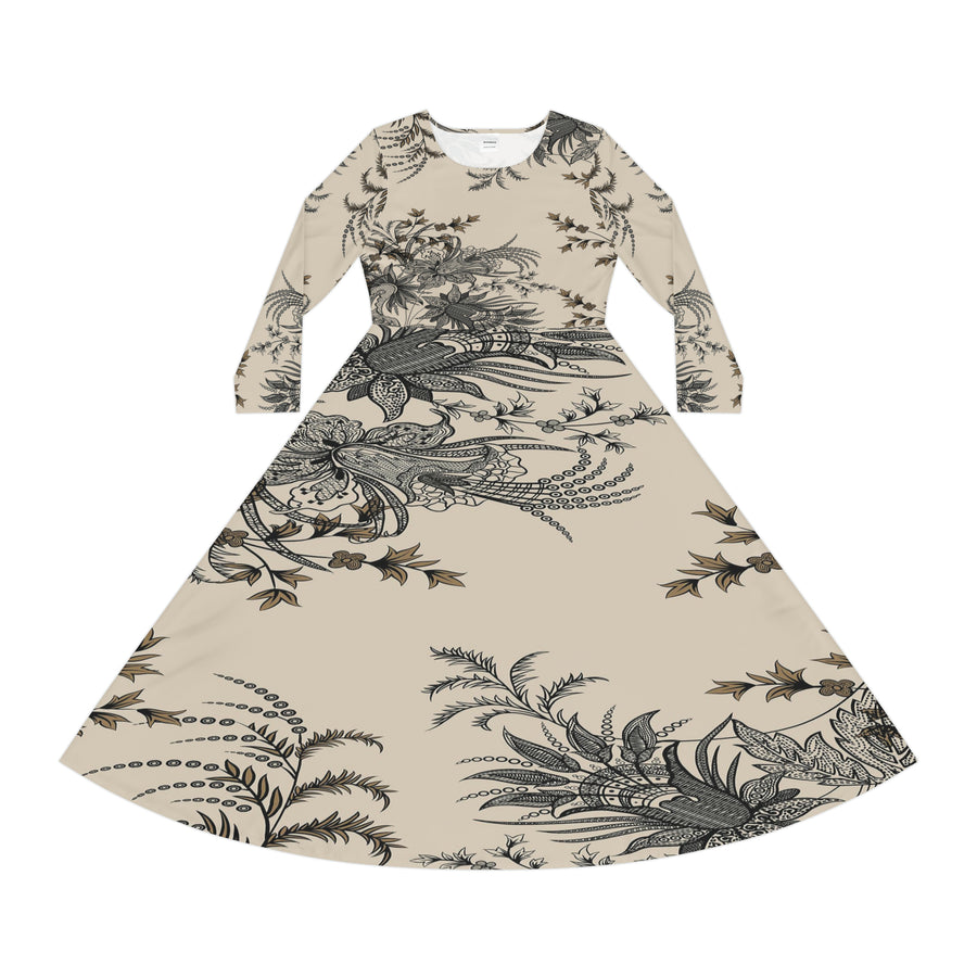 Women's Long Sleeve Dance Dress